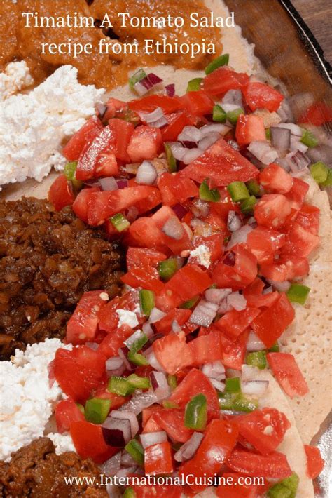 Timatim ( Ethiopian Tomato Salad) .